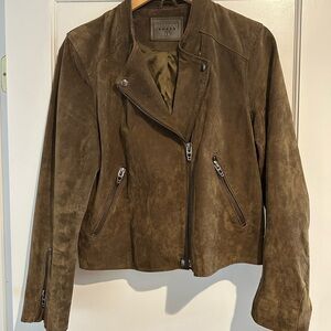 Khaki/Green Suede Jacket